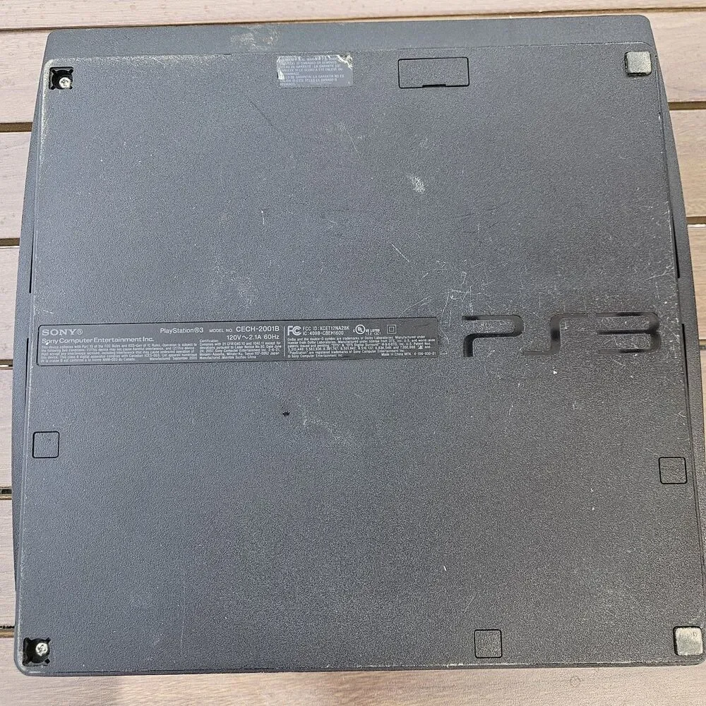 PS3 Sony Play Station 3 Slim Black Console 250 GB